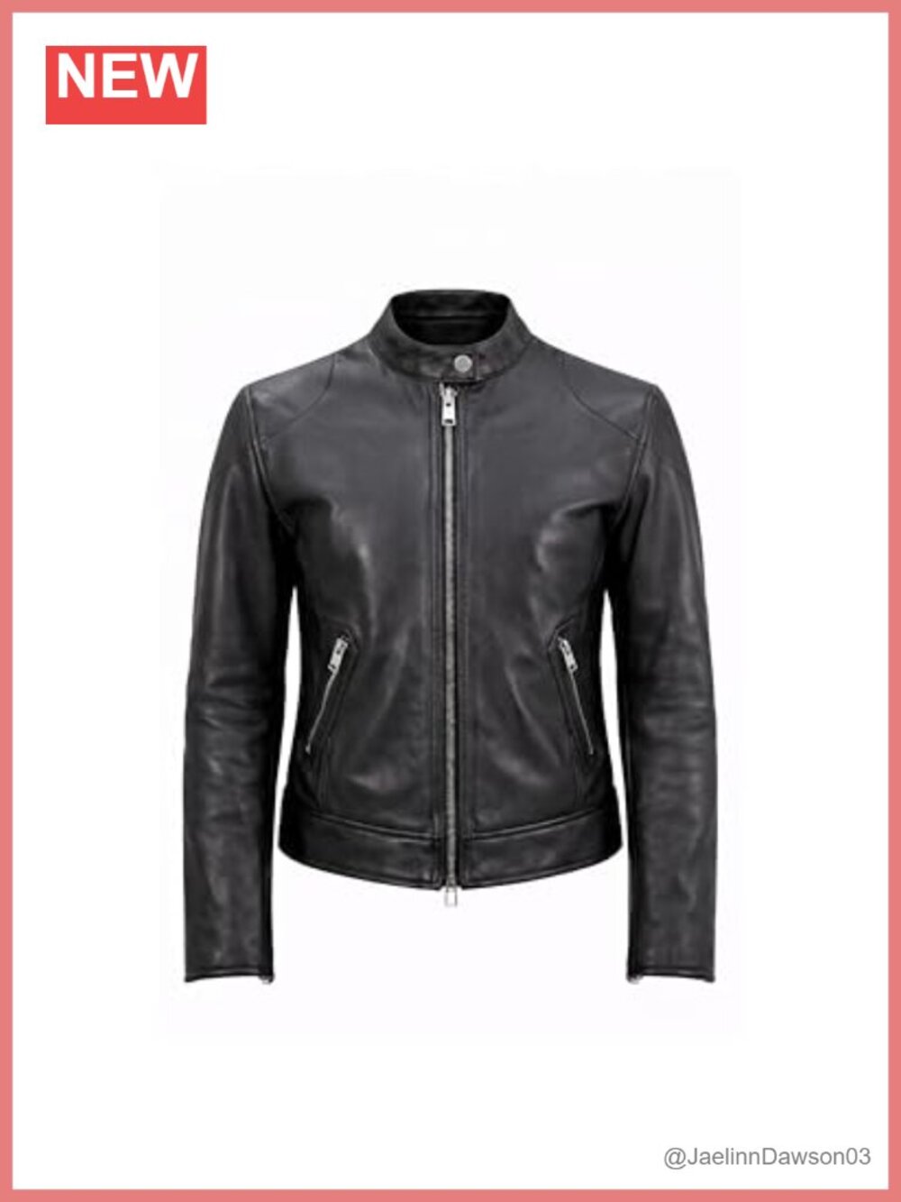Genuine Leather Motorcycle Jacket Biker Moto Jacket Women